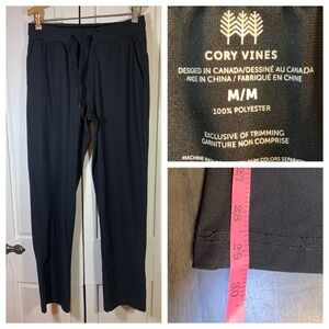 Cory Vines Athletic Pants‎ Mens Medium Black Stretch Running Gym Workout Casual